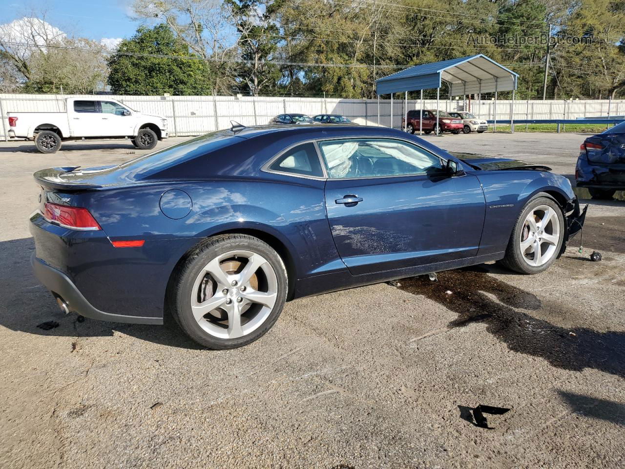 2015 Chevrolet Camaro Ss Blue vin: 2G1FG1EW9F9162094