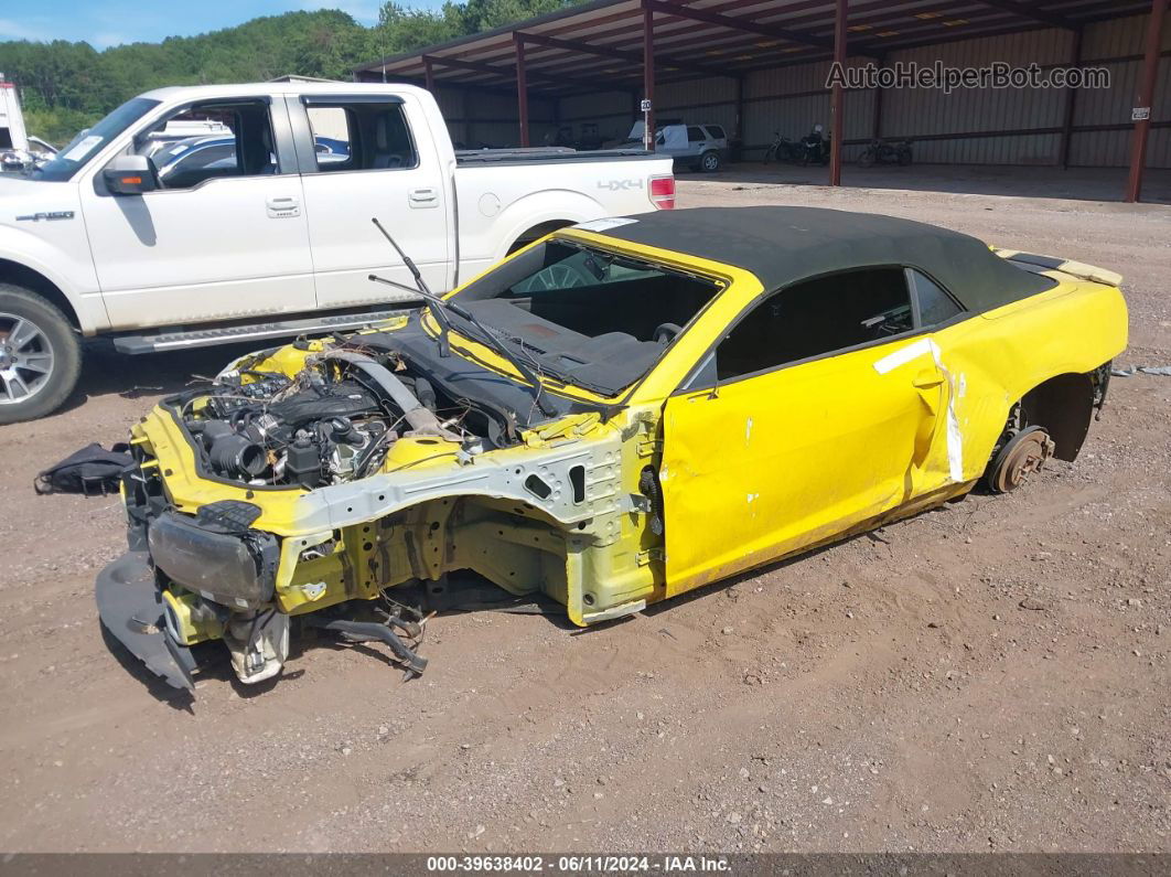 2014 Chevrolet Camaro 2lt Yellow vin: 2G1FG3D3XE9164101