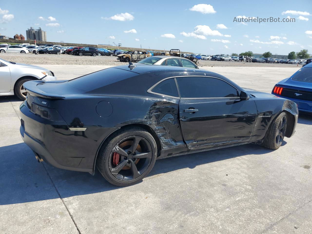 2015 Chevrolet Camaro Ss Black vin: 2G1FH1EJ9F9219167