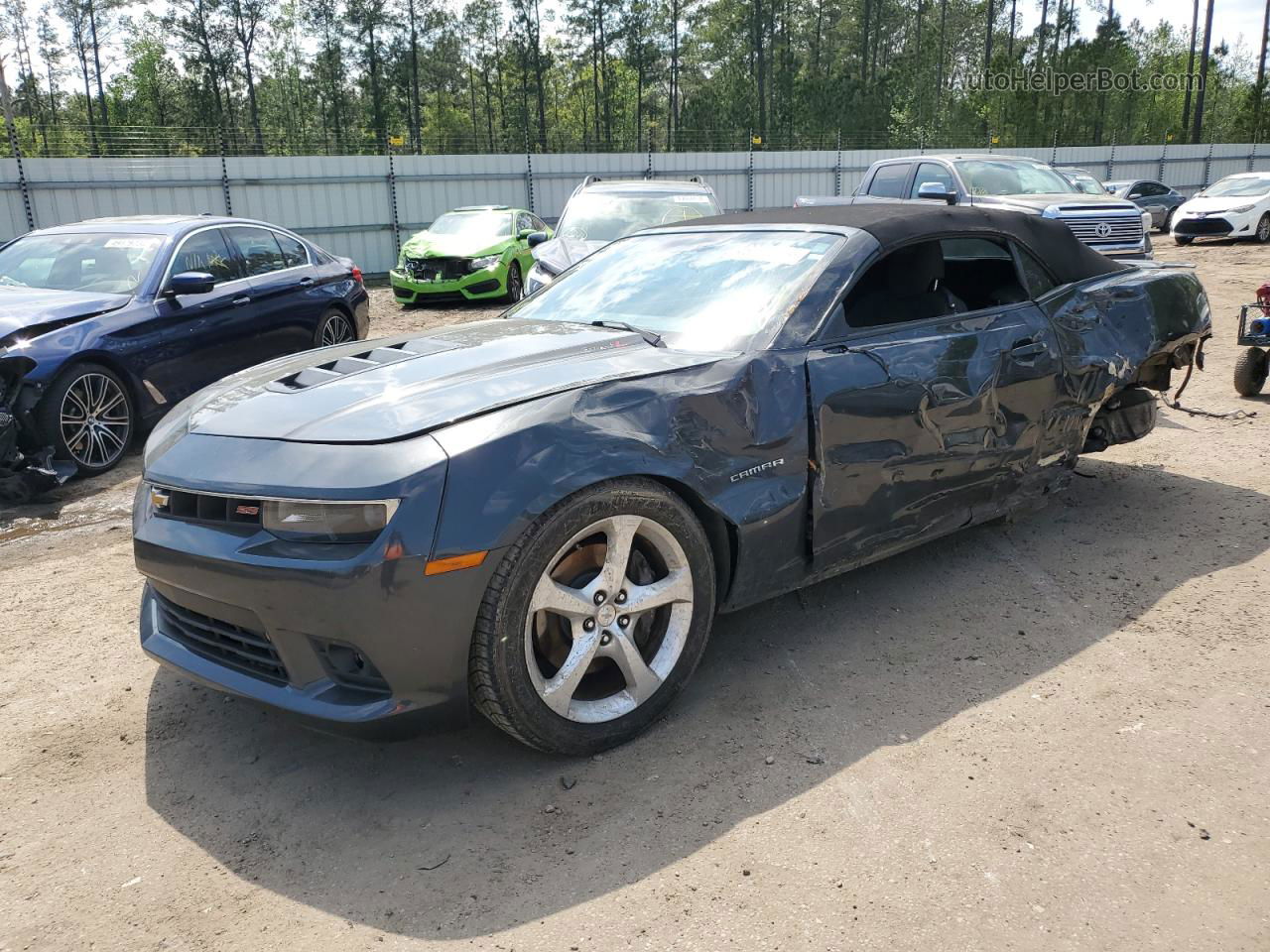 2015 Chevrolet Camaro Ss Серый vin: 2G1FH3DJ2F9192892