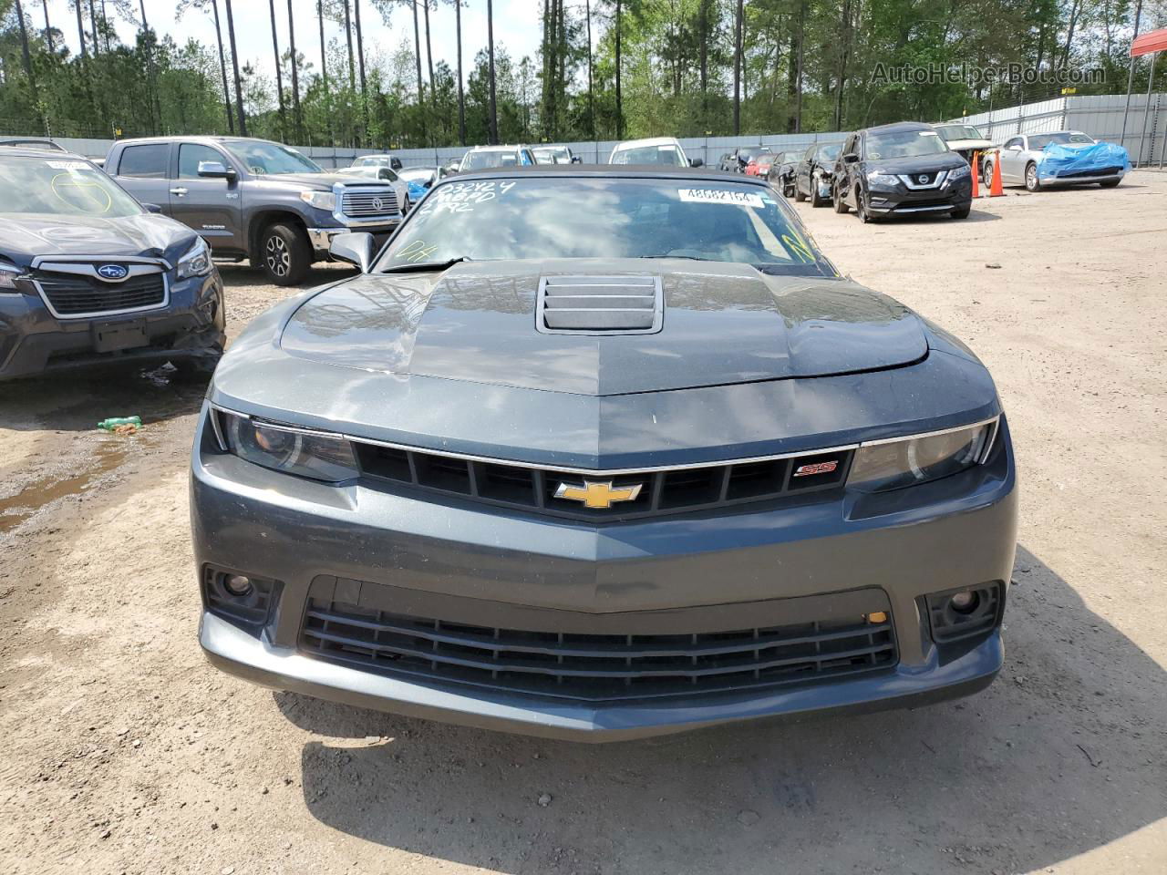 2015 Chevrolet Camaro Ss Серый vin: 2G1FH3DJ2F9192892