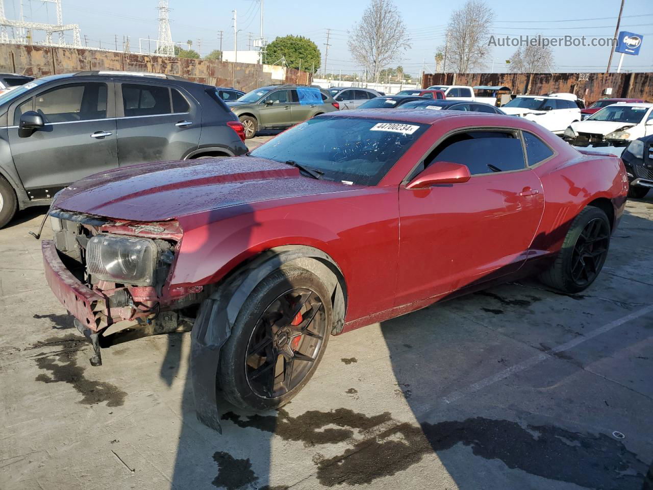 2010 Chevrolet Camaro Ss Burgundy vin: 2G1FJ1EJ3A9209604