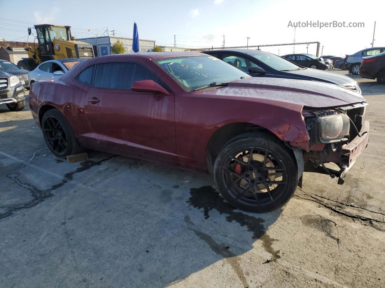 2010 Chevrolet Camaro Ss Burgundy vin: 2G1FJ1EJ3A9209604