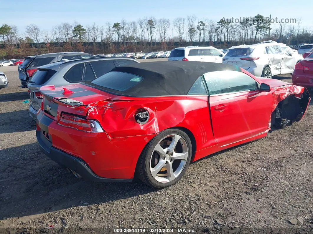 2015 Chevrolet Camaro 2ss Red vin: 2G1FJ3DW9F9287479