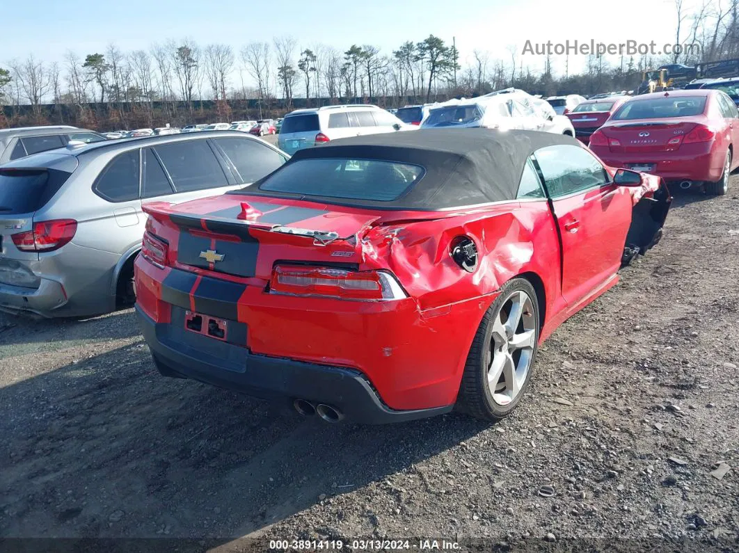 2015 Chevrolet Camaro 2ss Red vin: 2G1FJ3DW9F9287479