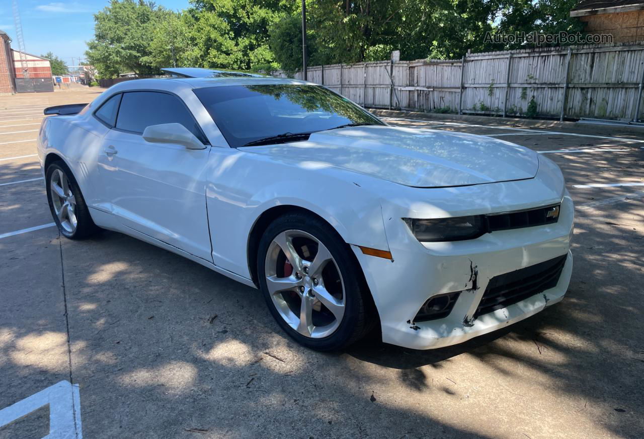 2014 Chevrolet Camaro 2ss White vin: 2G1FK1EJ0E9268998