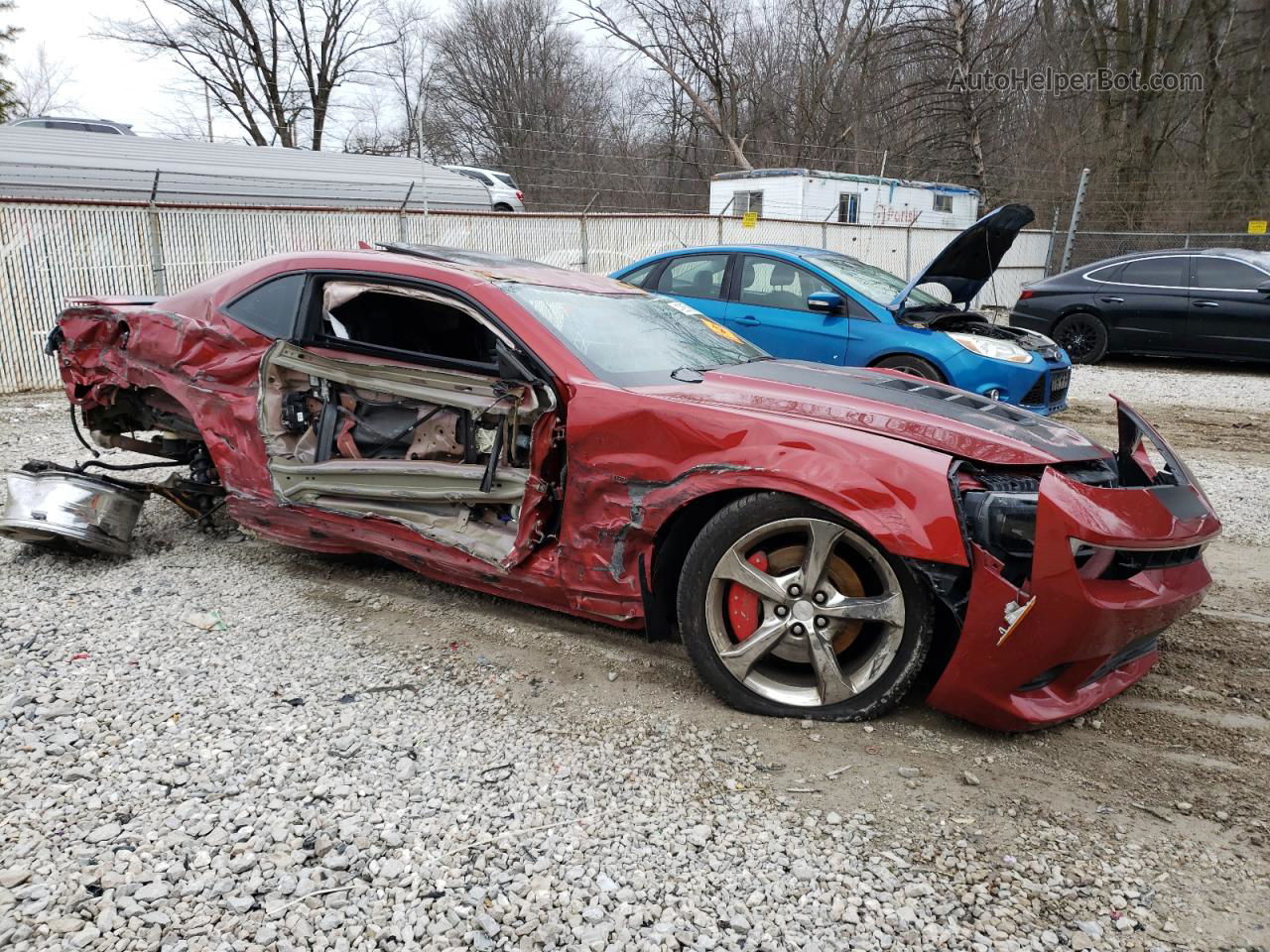 2015 Chevrolet Camaro 2ss Burgundy vin: 2G1FK1EJ0F9131044