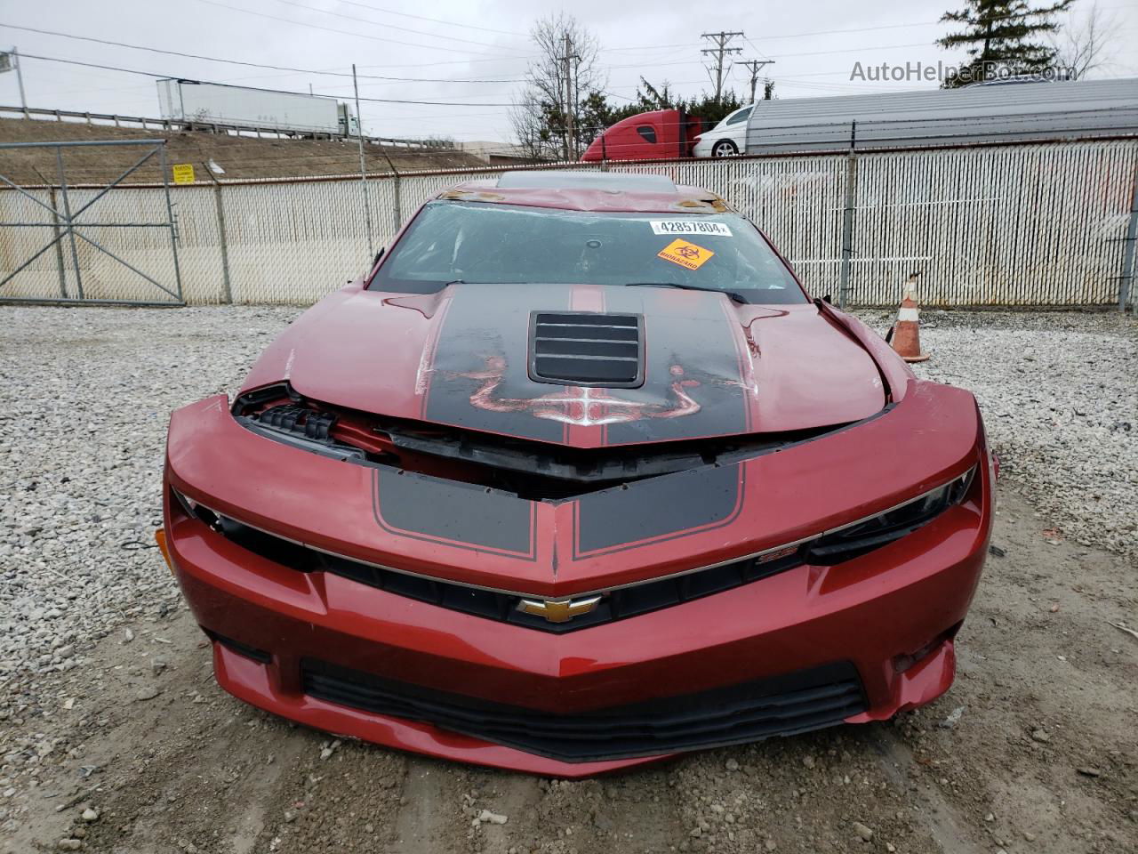 2015 Chevrolet Camaro 2ss Burgundy vin: 2G1FK1EJ0F9131044