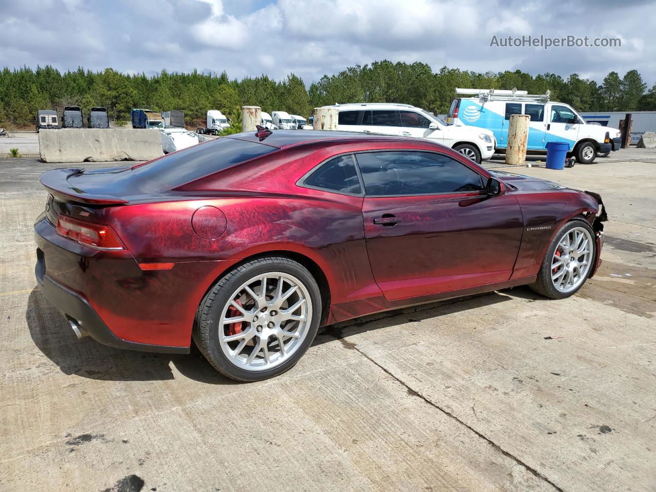 2014 Chevrolet Camaro 2ss Burgundy vin: 2G1FK1EJ1E9230342