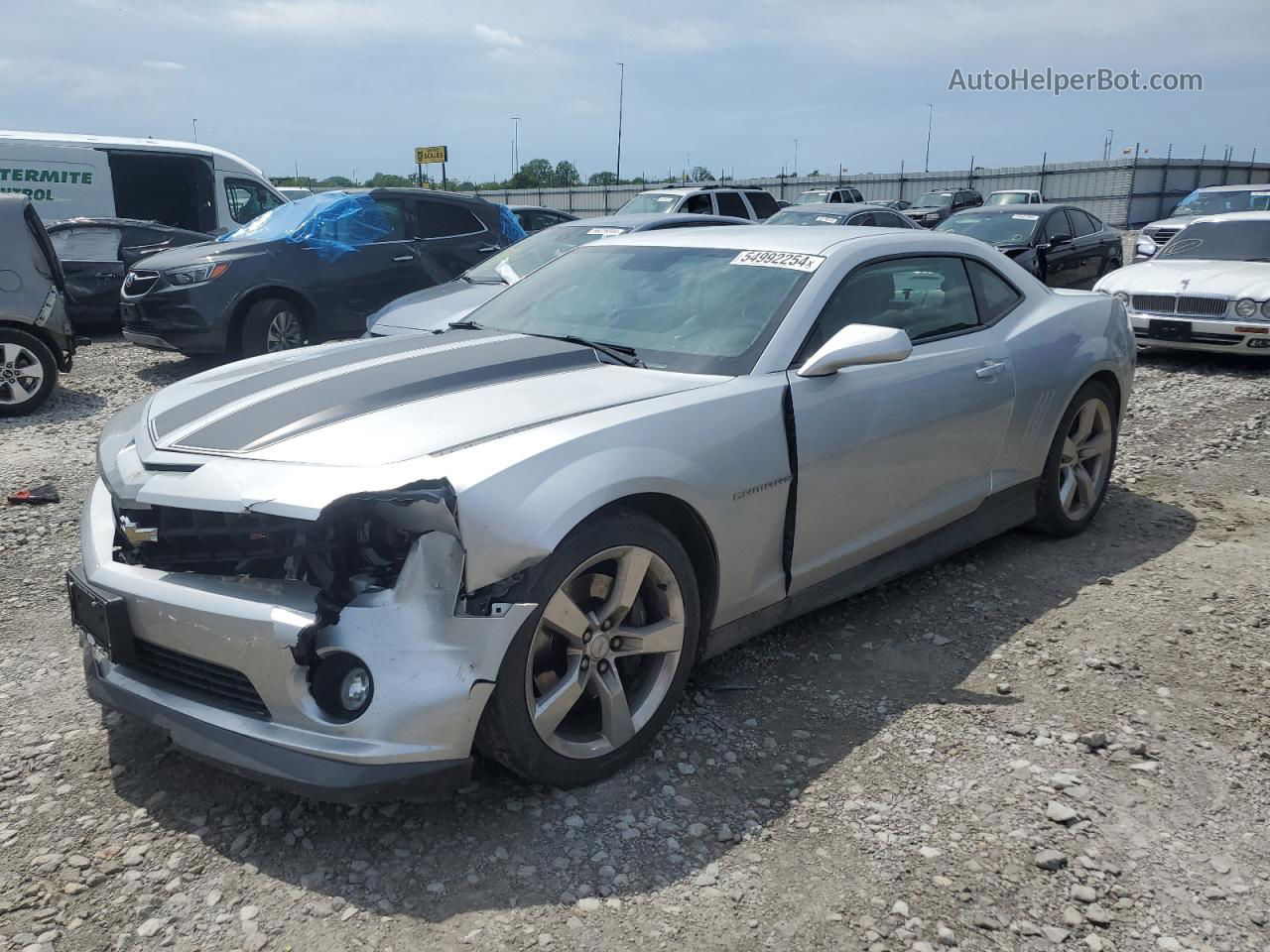 2010 Chevrolet Camaro Ss Silver vin: 2G1FK1EJ2A9217402