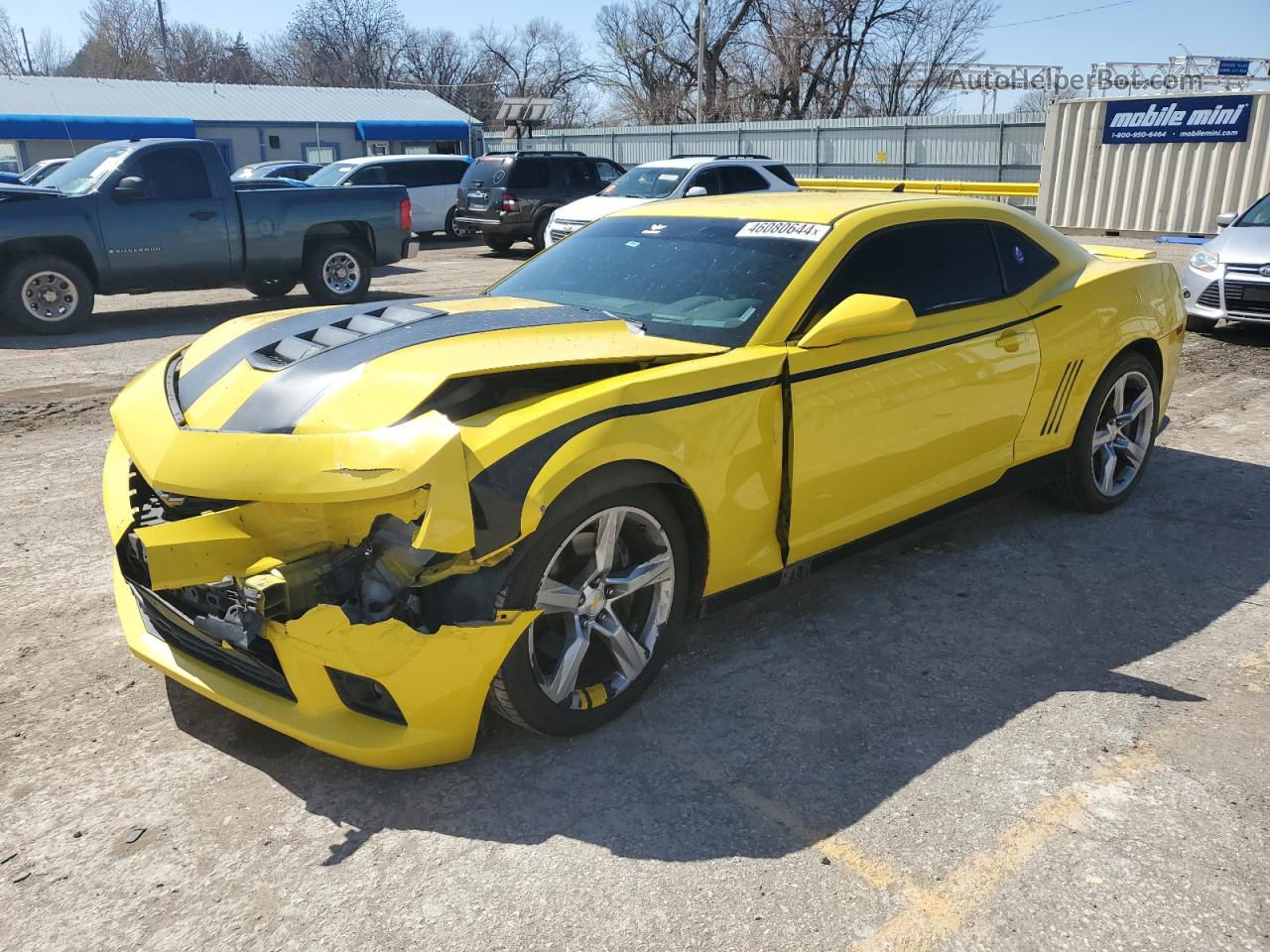 2014 Chevrolet Camaro 2ss Yellow vin: 2G1FK1EJ3E9234201