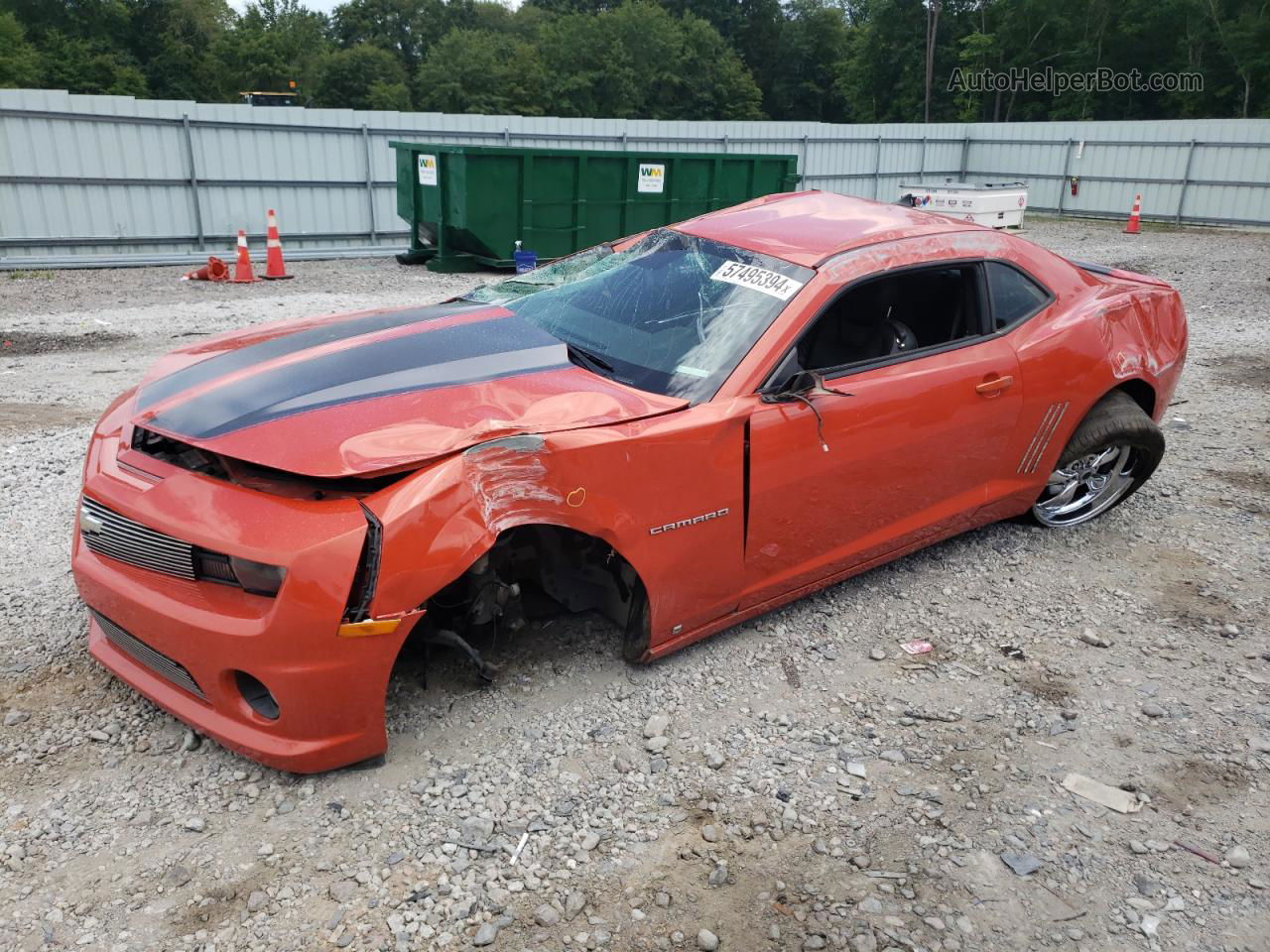 2010 Chevrolet Camaro Ss Orange vin: 2G1FK1EJ4A9128804