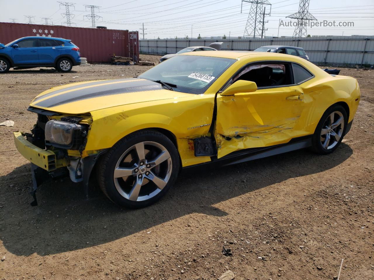 2010 Chevrolet Camaro Ss Желтый vin: 2G1FK1EJ7A9144365