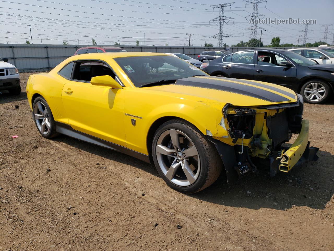 2010 Chevrolet Camaro Ss Желтый vin: 2G1FK1EJ7A9144365