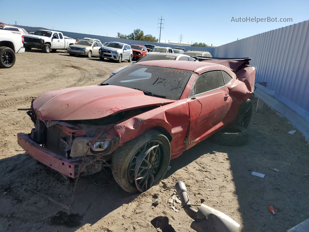 2010 Chevrolet Camaro Ss Red vin: 2G1FK1EJ7A9170836