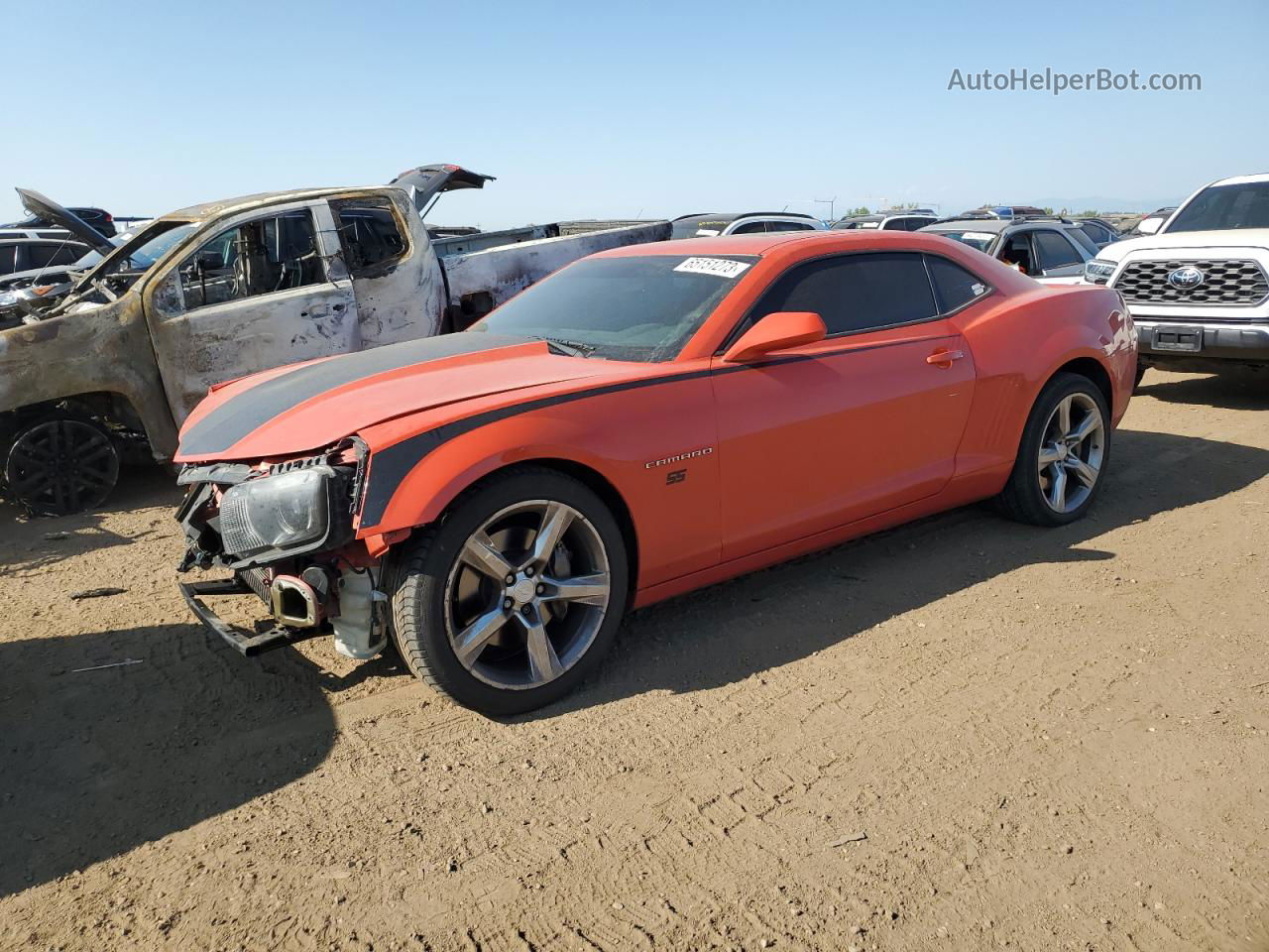 2010 Chevrolet Camaro Ss Orange vin: 2G1FK1EJ7A9208713