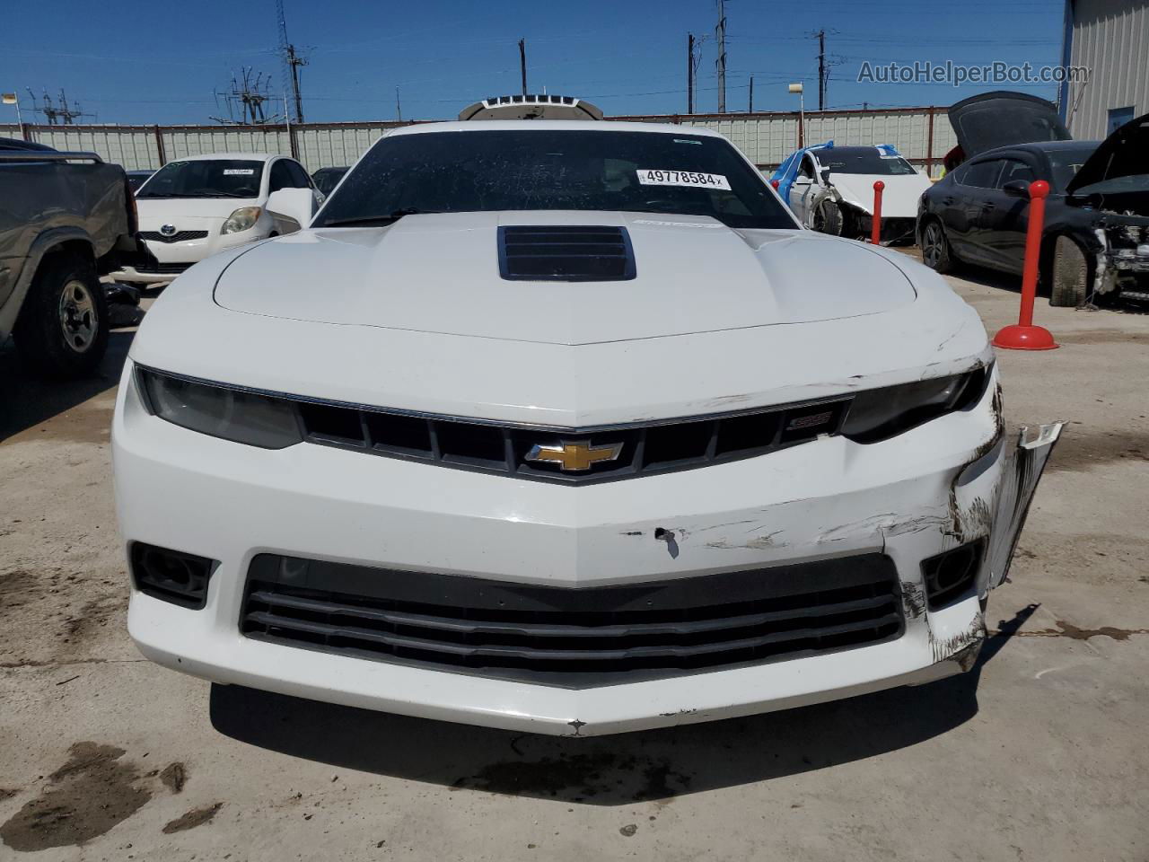 2014 Chevrolet Camaro 2ss White vin: 2G1FK1EJ7E9218941