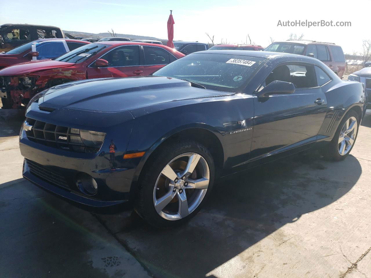 2010 Chevrolet Camaro Ss Blue vin: 2G1FK1EJ9A9195964