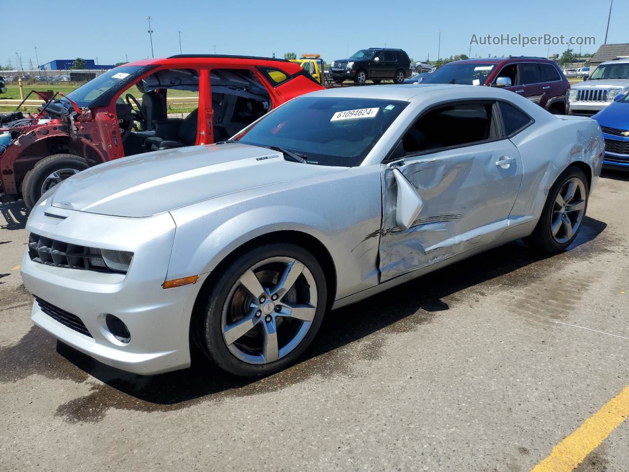 2010 Chevrolet Camaro Ss Silver vin: 2G1FK1EJXA9166554