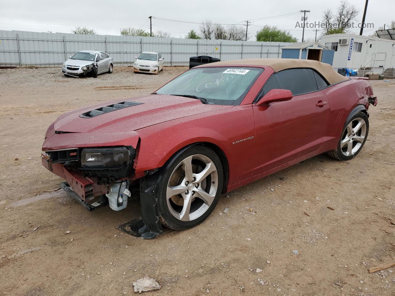 2014 Chevrolet Camaro 2ss Red vin: 2G1FK3DJ7E9182651