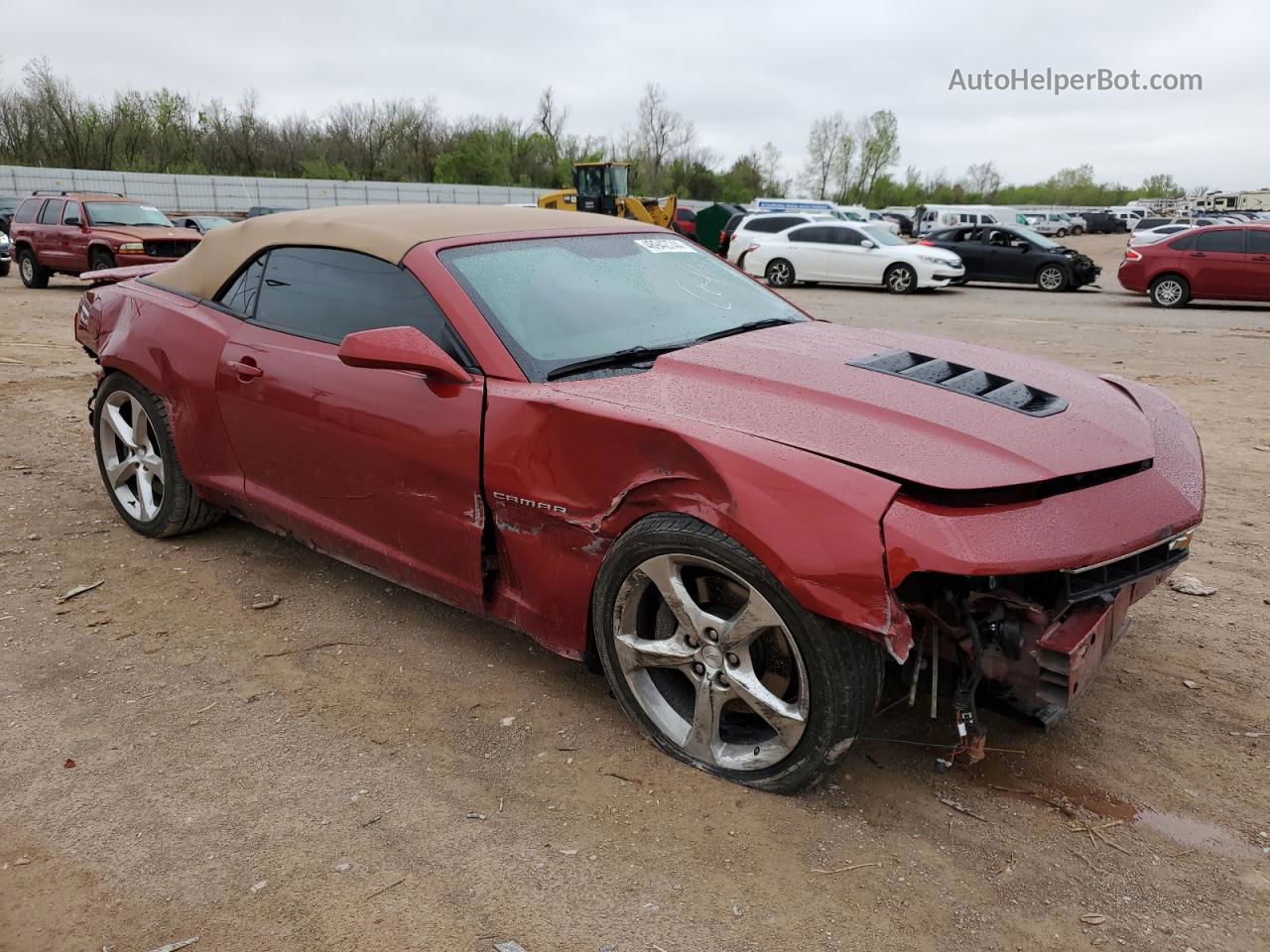 2014 Chevrolet Camaro 2ss Red vin: 2G1FK3DJ7E9182651