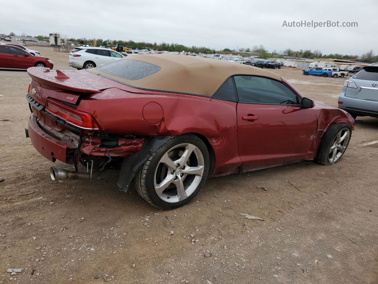 2014 Chevrolet Camaro 2ss Red vin: 2G1FK3DJ7E9182651