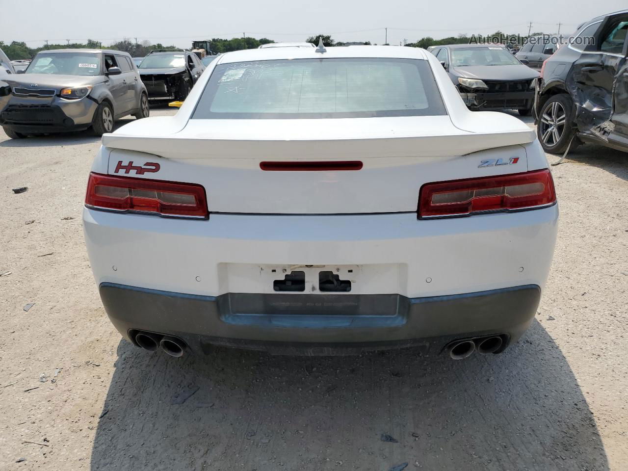 2014 Chevrolet Camaro Zl1 White vin: 2G1FL1EP0E9800364