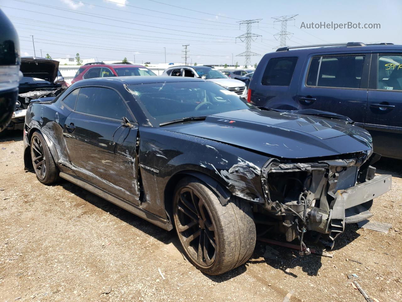 2015 Chevrolet Camaro Zl1 Black vin: 2G1FL1EP0F9800043