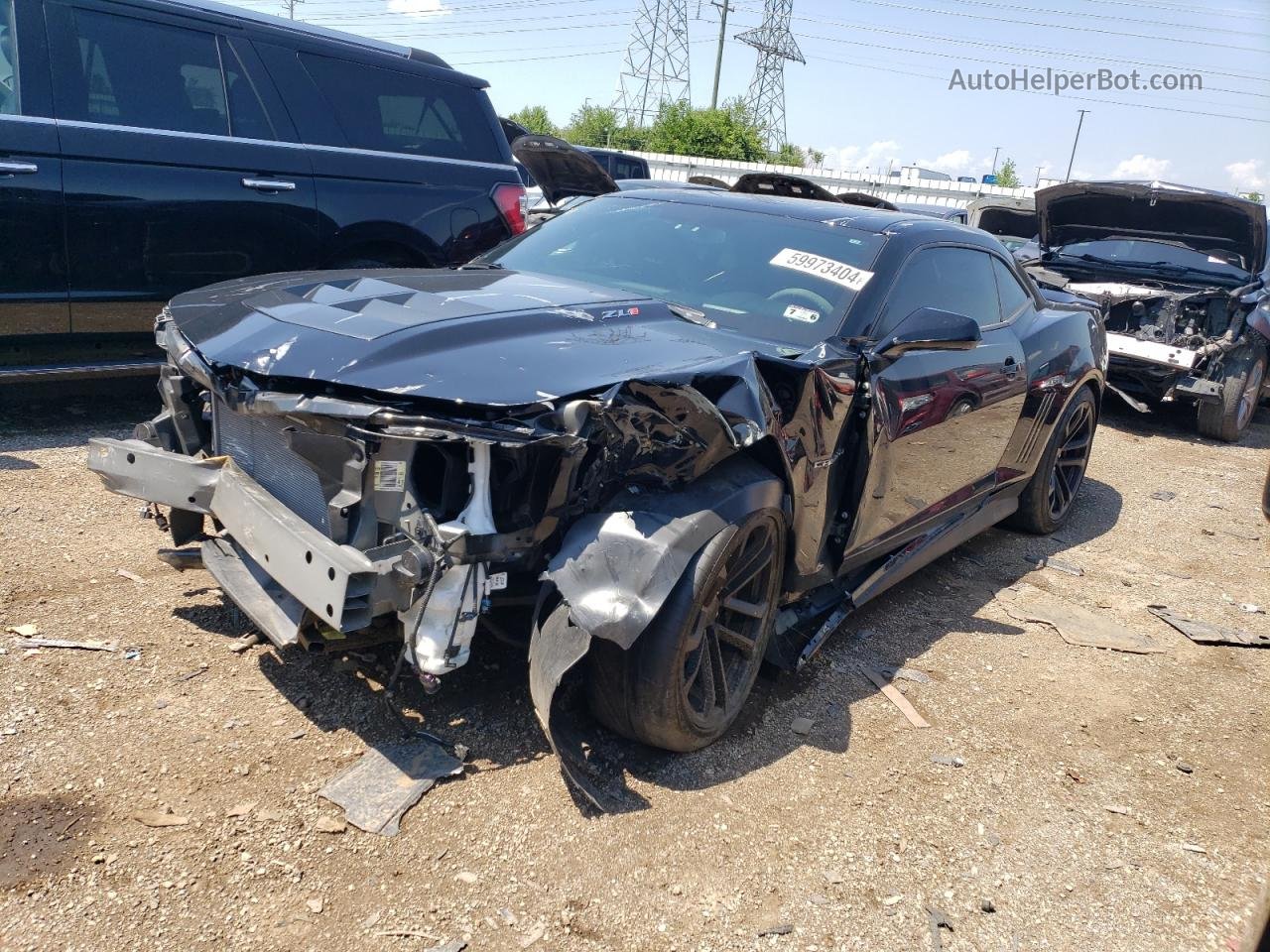 2015 Chevrolet Camaro Zl1 Black vin: 2G1FL1EP0F9800043