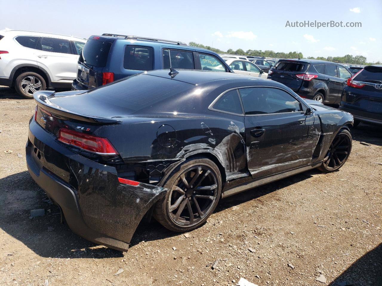 2015 Chevrolet Camaro Zl1 Black vin: 2G1FL1EP0F9800043