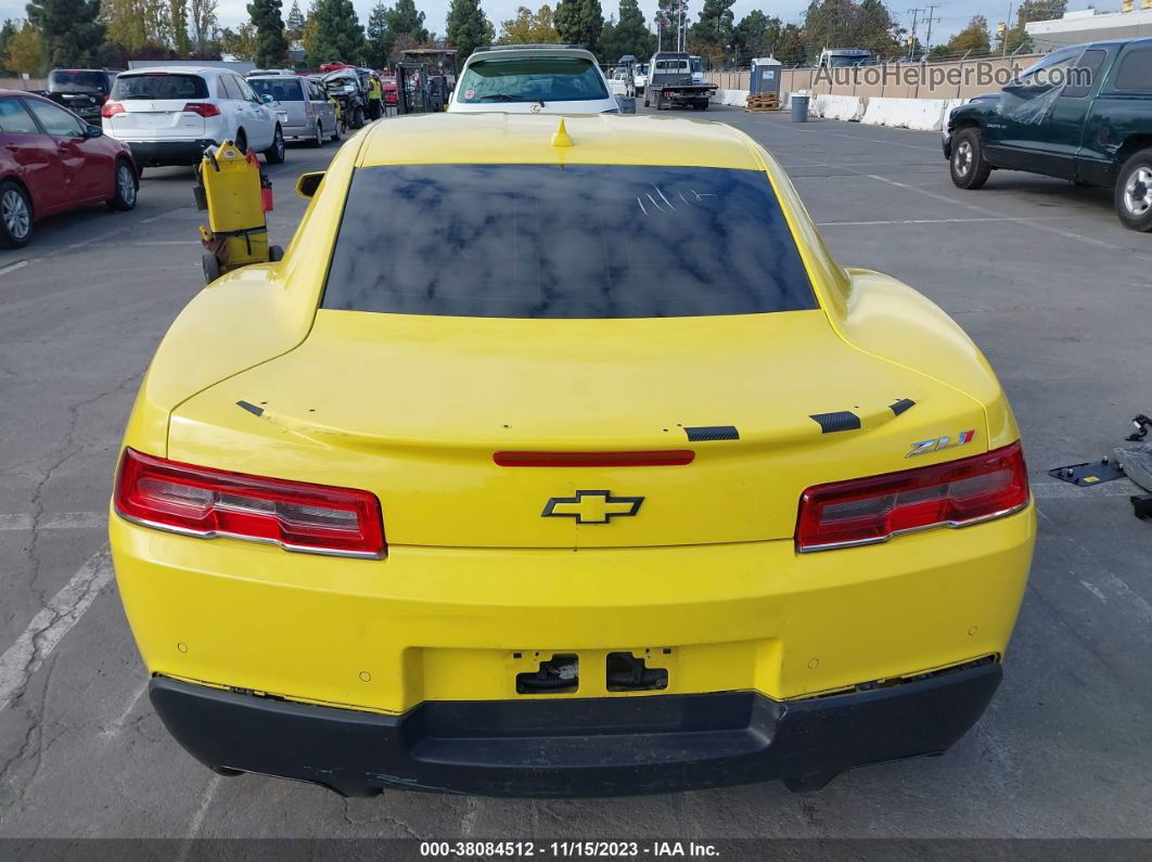 2015 Chevrolet Camaro Zl1 Yellow vin: 2G1FL1EP6F9801309