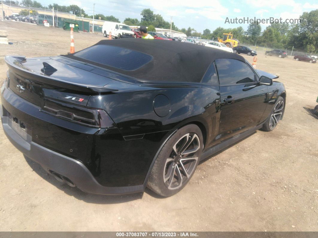 2014 Chevrolet Camaro Zl1 Black vin: 2G1FL3DP0E9800989