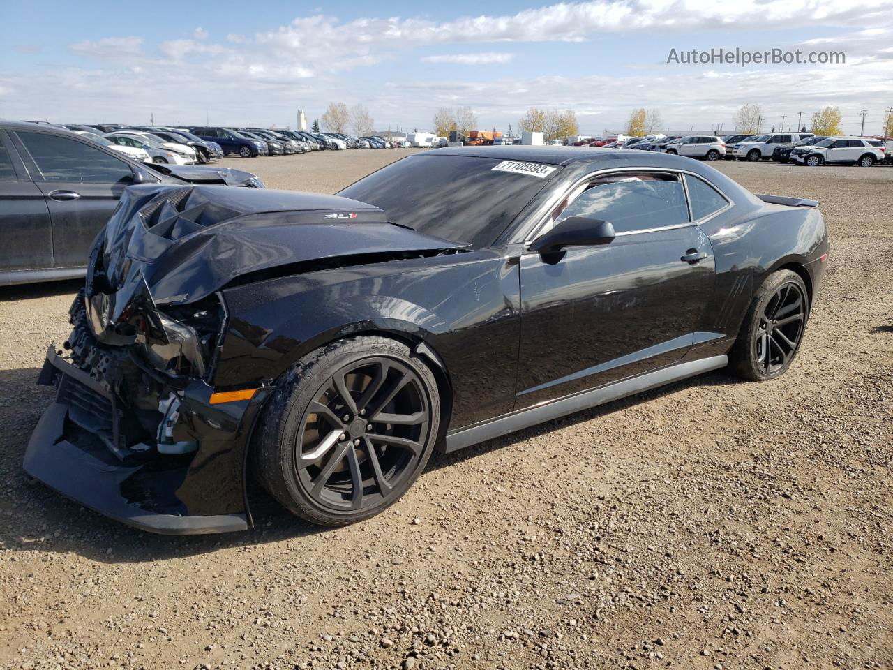 2015 Chevrolet Camaro Zl1 Black vin: 2G1FM1EP7F9800991