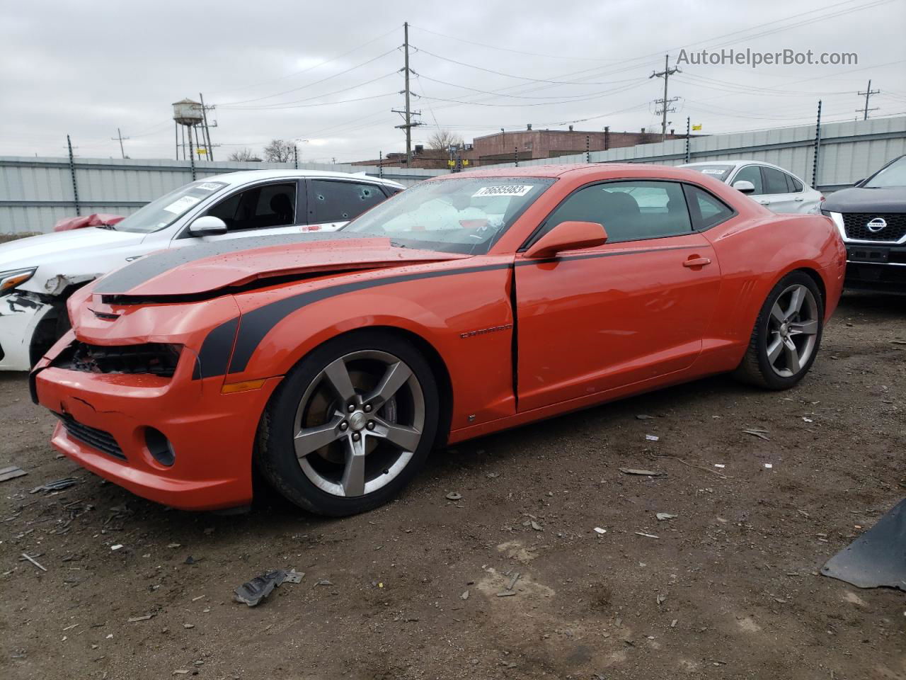 2010 Chevrolet Camaro Ss Orange vin: 2G1FS1EW7A9113127