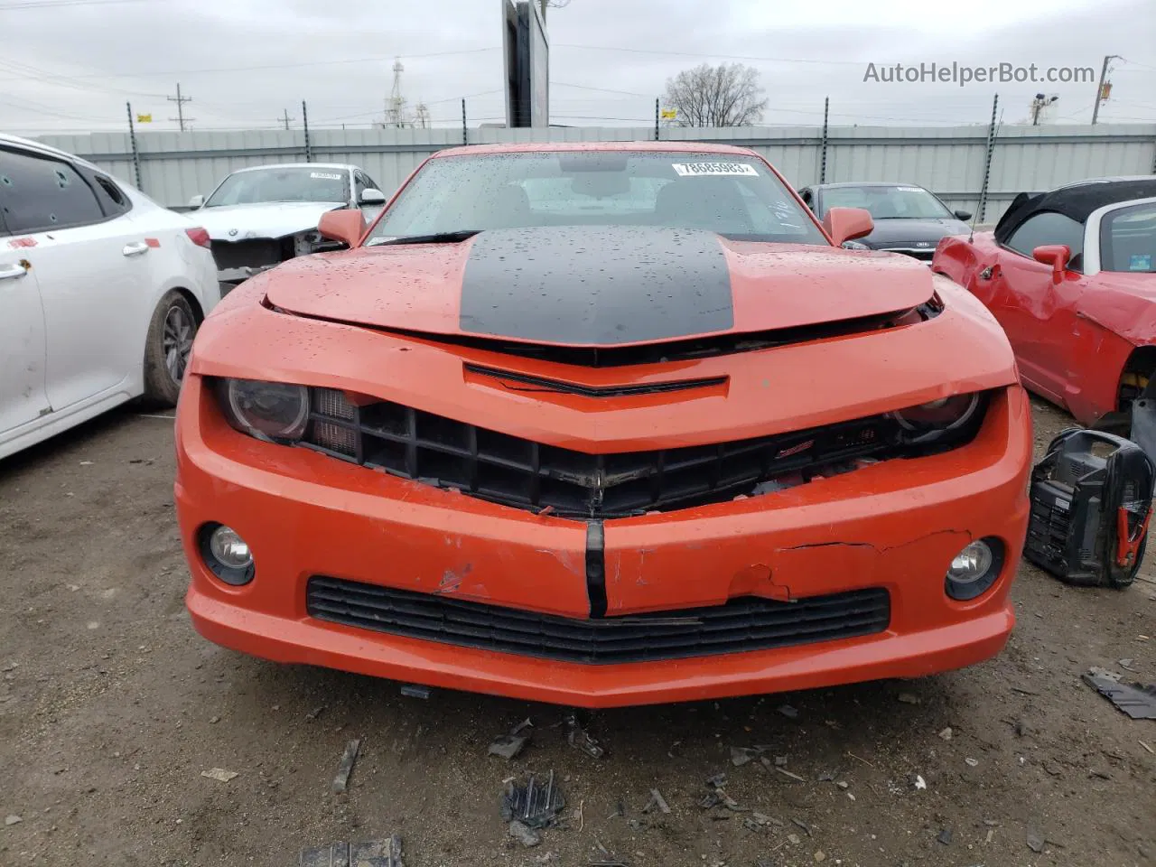 2010 Chevrolet Camaro Ss Orange vin: 2G1FS1EW7A9113127