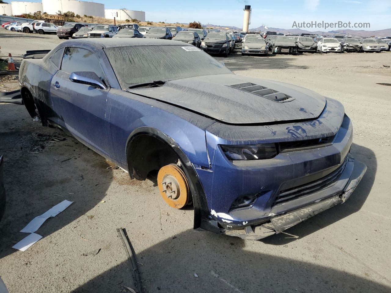 2014 Chevrolet Camaro Ss Blue vin: 2G1FS1EW7E9320476