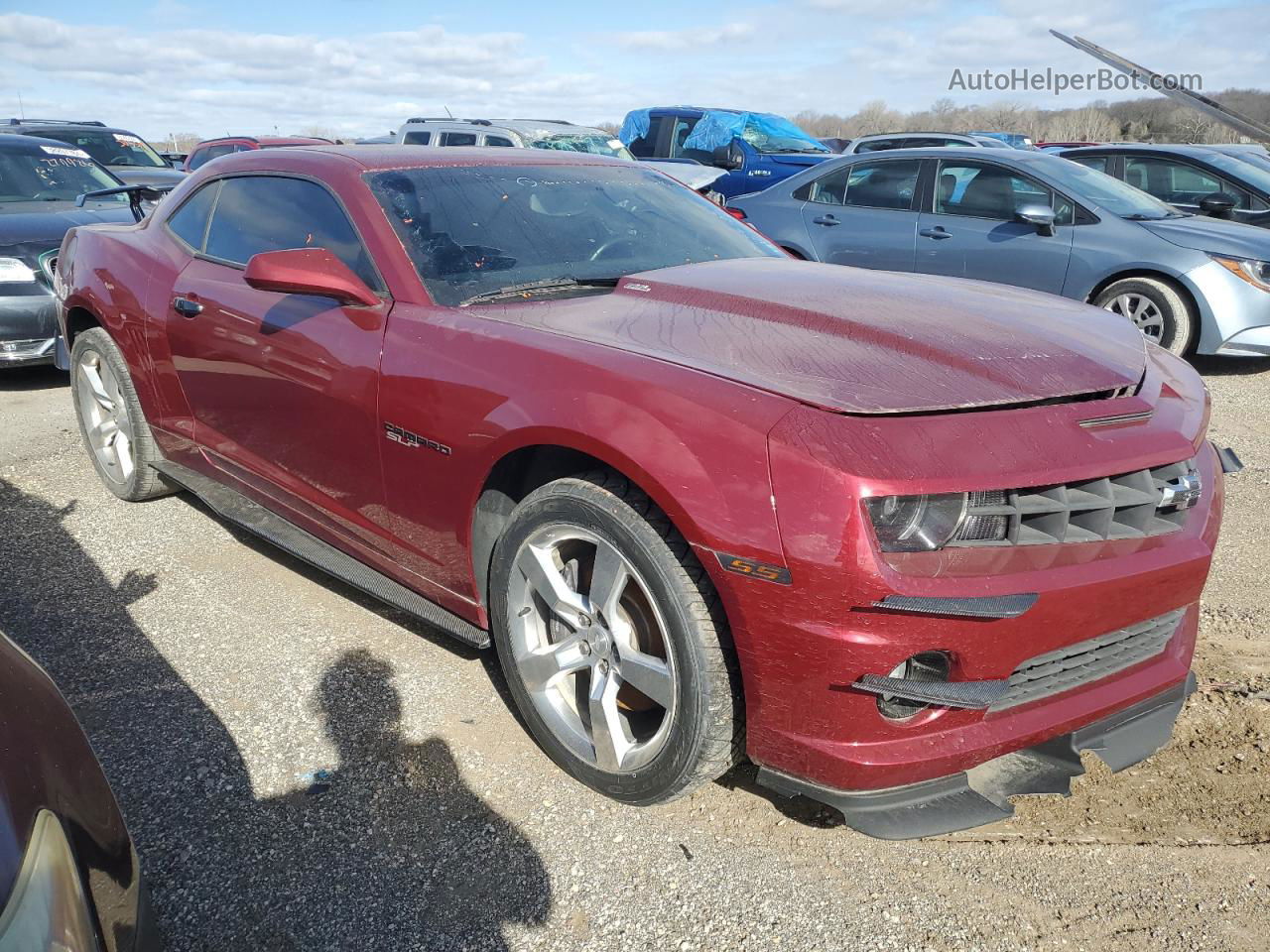 2010 Chevrolet Camaro Ss Red vin: 2G1FT1EW0A9121860