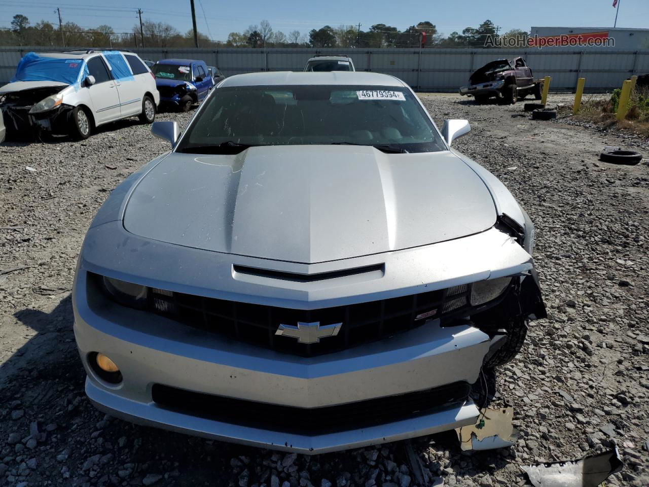 2010 Chevrolet Camaro Ss Silver vin: 2G1FT1EW1A9117428