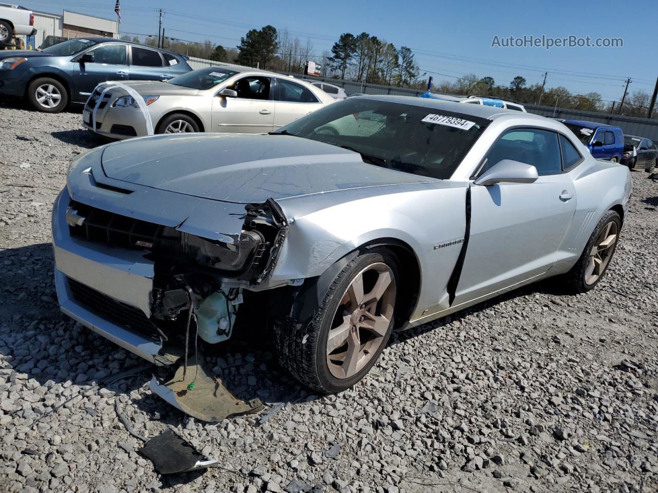 2010 Chevrolet Camaro Ss Silver vin: 2G1FT1EW1A9117428