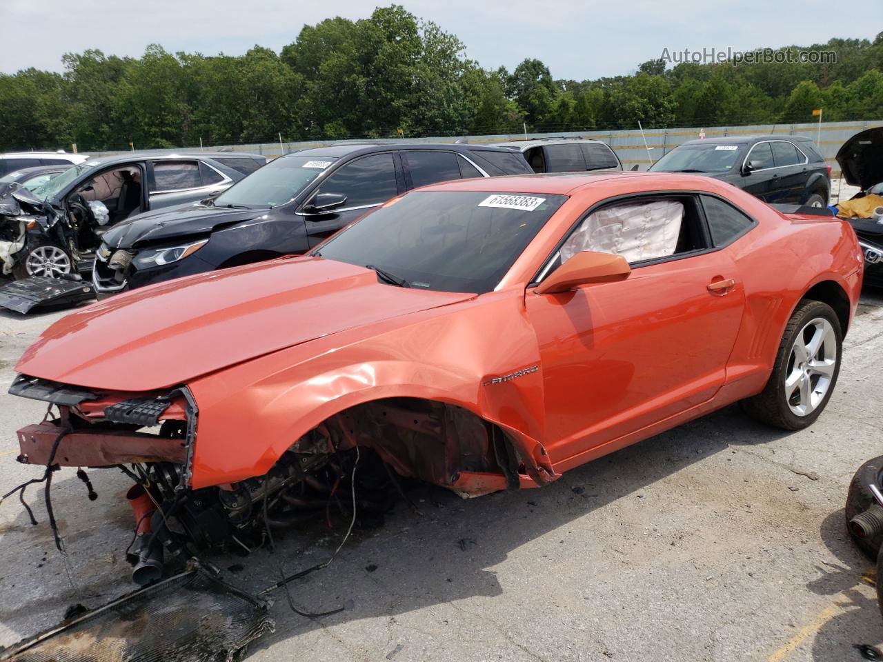 2010 Chevrolet Camaro Ss Orange vin: 2G1FT1EW2A9123125