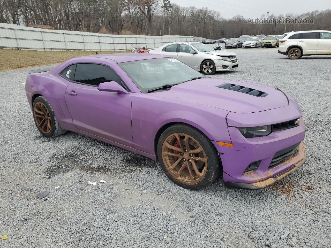 2014 Chevrolet Camaro 2ss Purple vin: 2G1FT1EW4E9202768