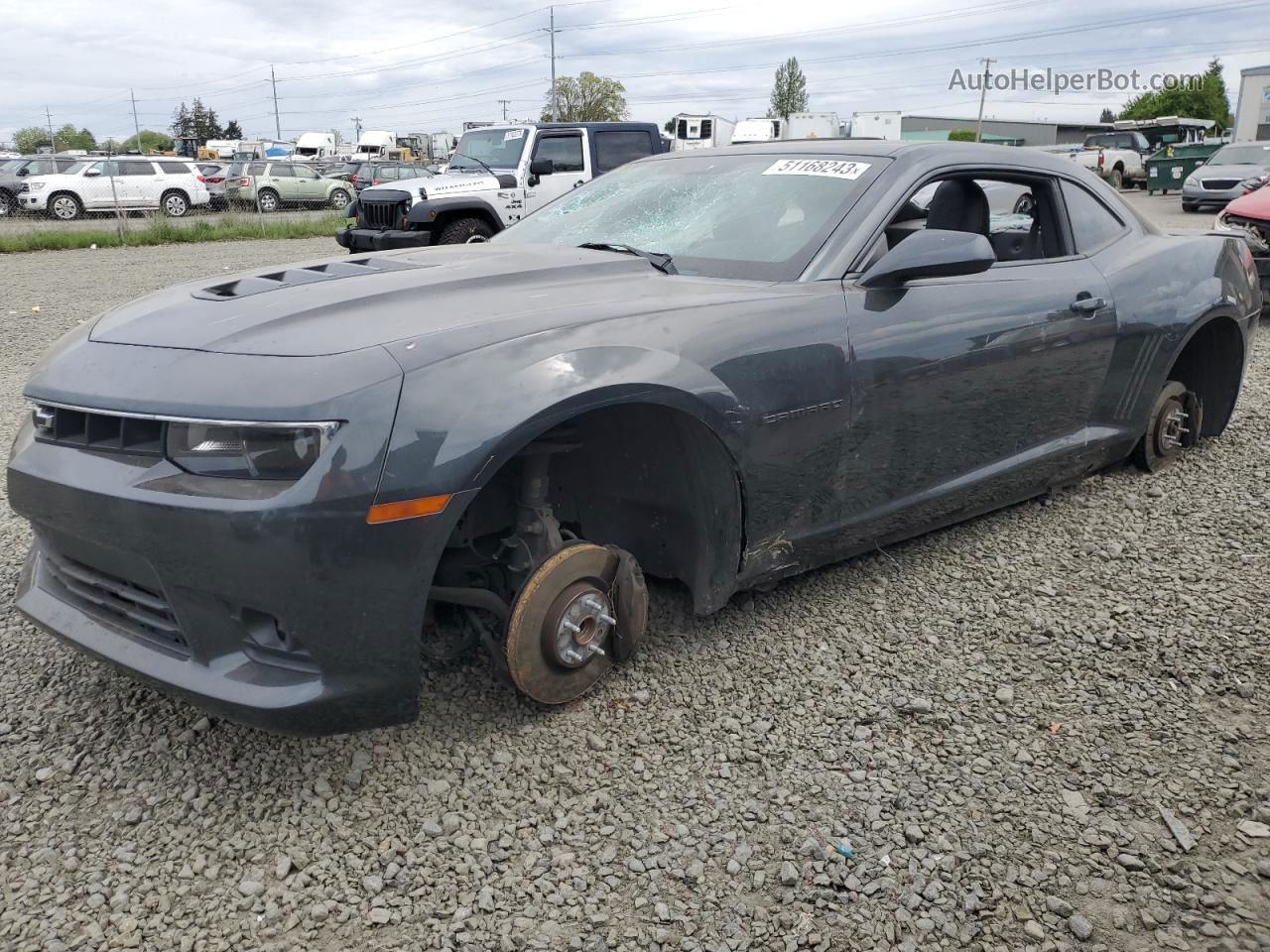 2014 Chevrolet Camaro 2ss Gray vin: 2G1FT1EW6E9153525