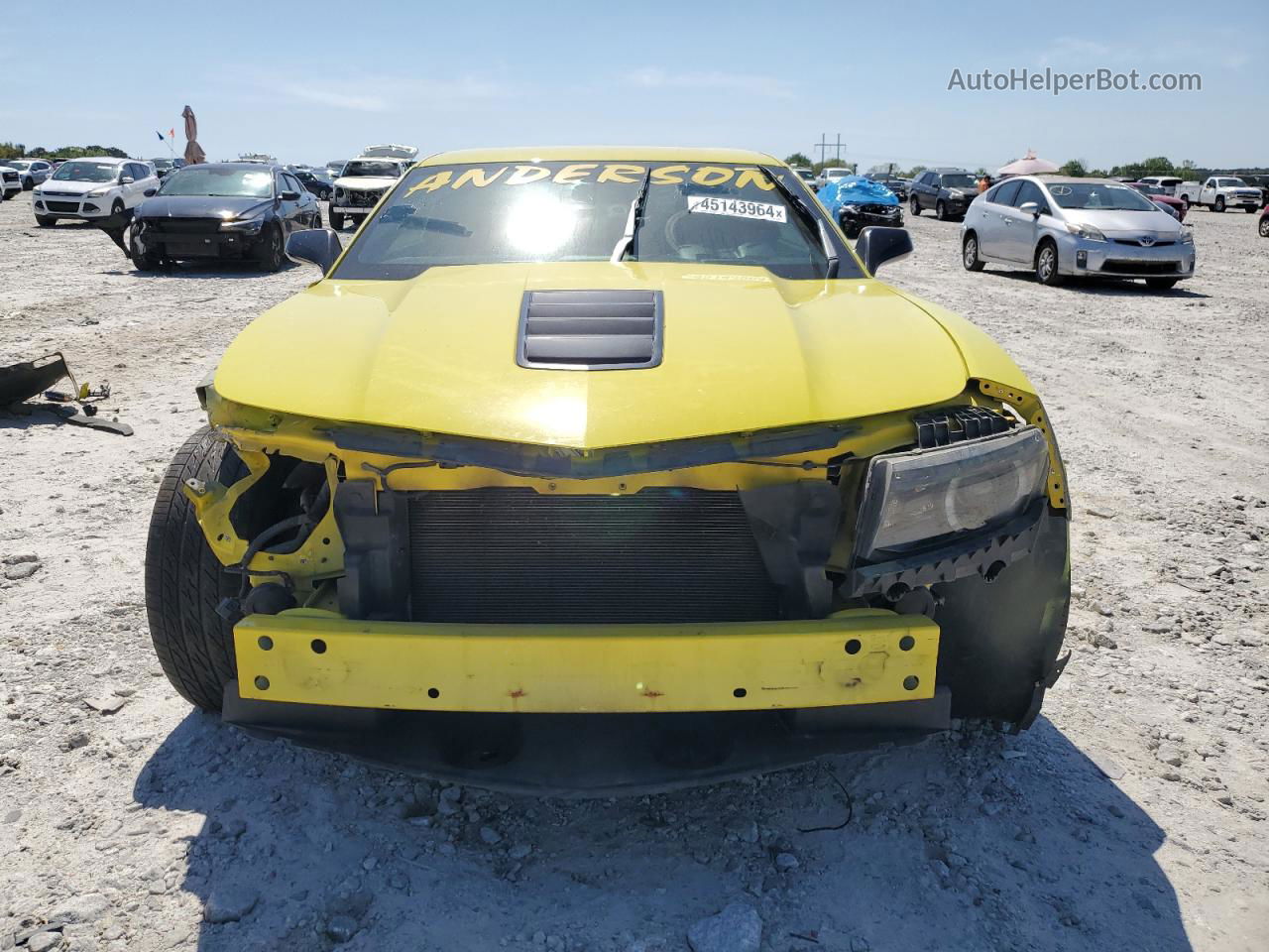 2014 Chevrolet Camaro 2ss Yellow vin: 2G1FT1EW8E9223381