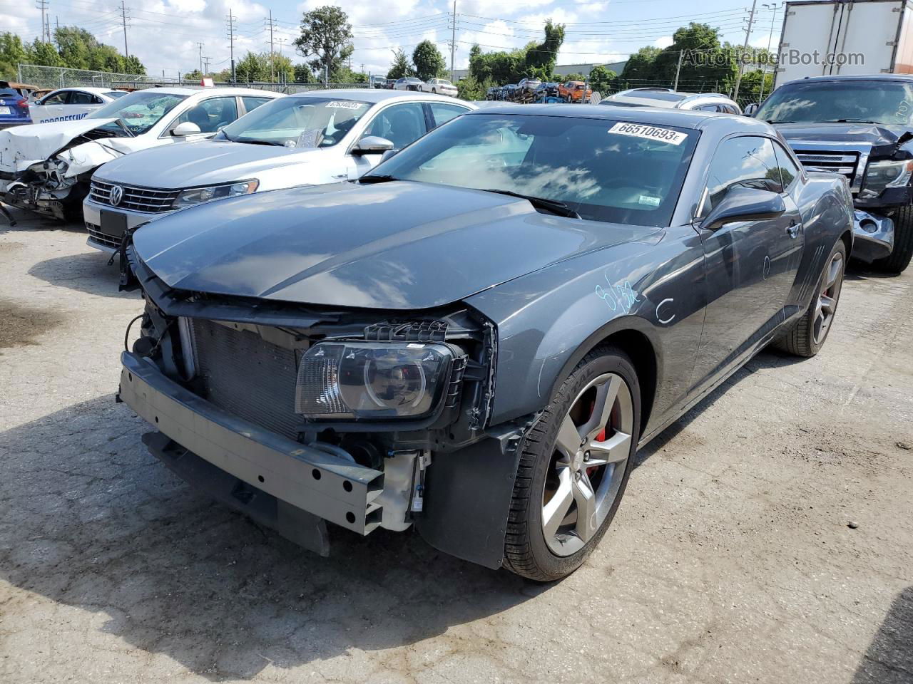 2010 Chevrolet Camaro Ss Gray vin: 2G1FT1EW9A9132730