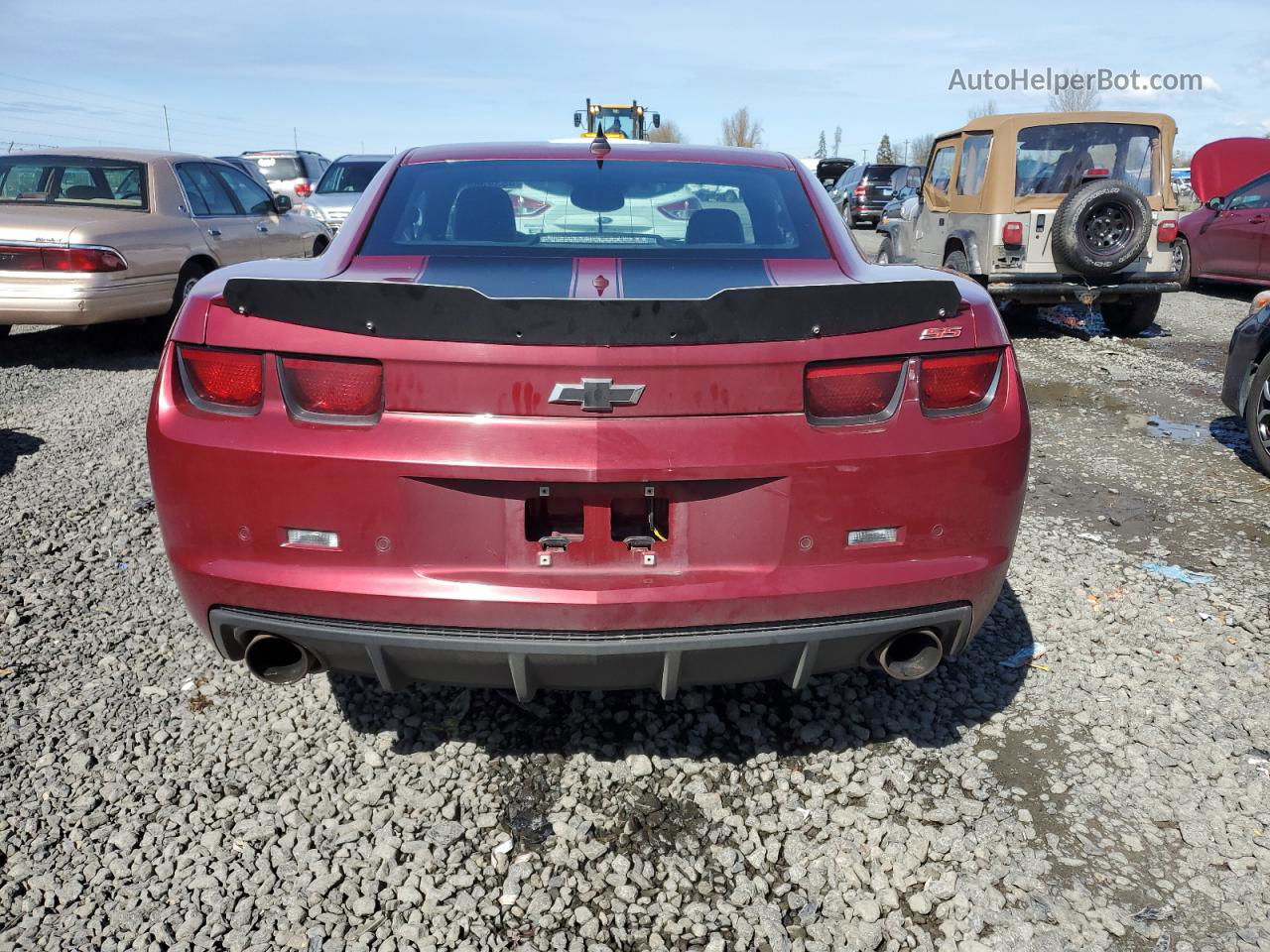 2010 Chevrolet Camaro Ss Maroon vin: 2G1FT1EW9A9173570