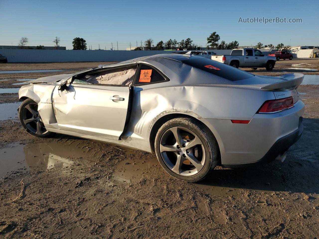 2014 Chevrolet Camaro 2ss Silver vin: 2G1FT1EW9E9149890