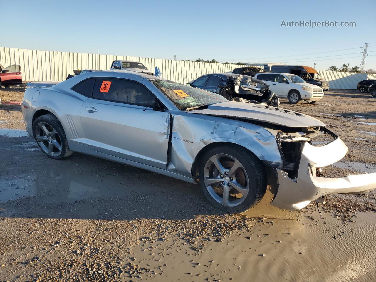 2014 Chevrolet Camaro 2ss Silver vin: 2G1FT1EW9E9149890