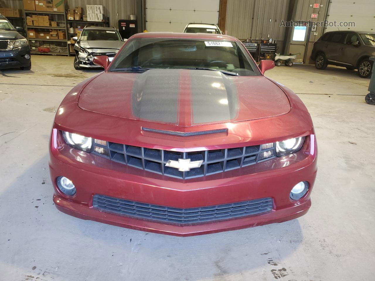 2010 Chevrolet Camaro Ss Burgundy vin: 2G1FT1EW9A9221892