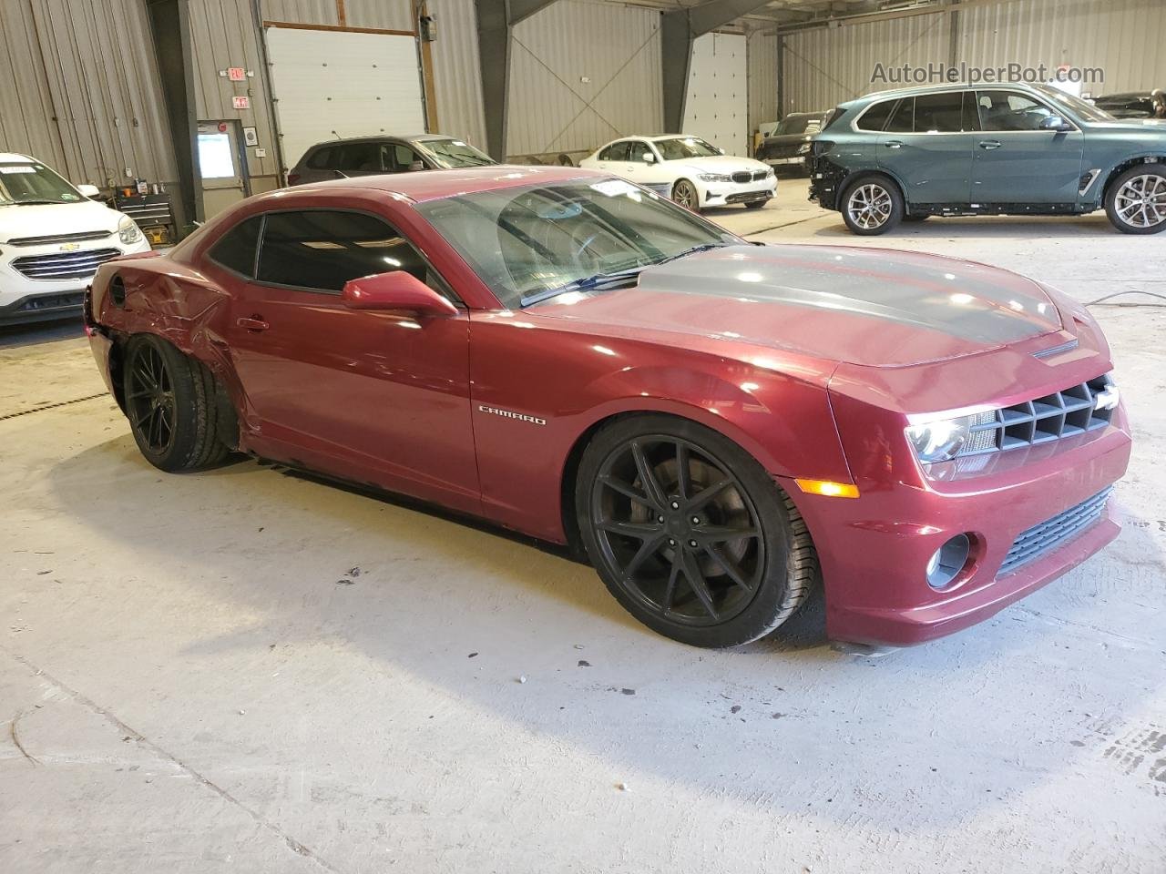 2010 Chevrolet Camaro Ss Burgundy vin: 2G1FT1EW9A9221892