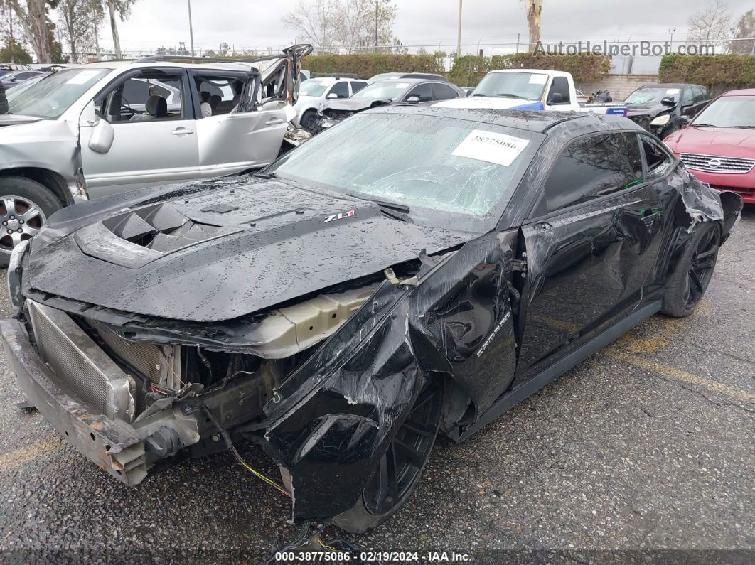 2014 Chevrolet Camaro Zl1 Black vin: 2G1FZ1EP2E9801515